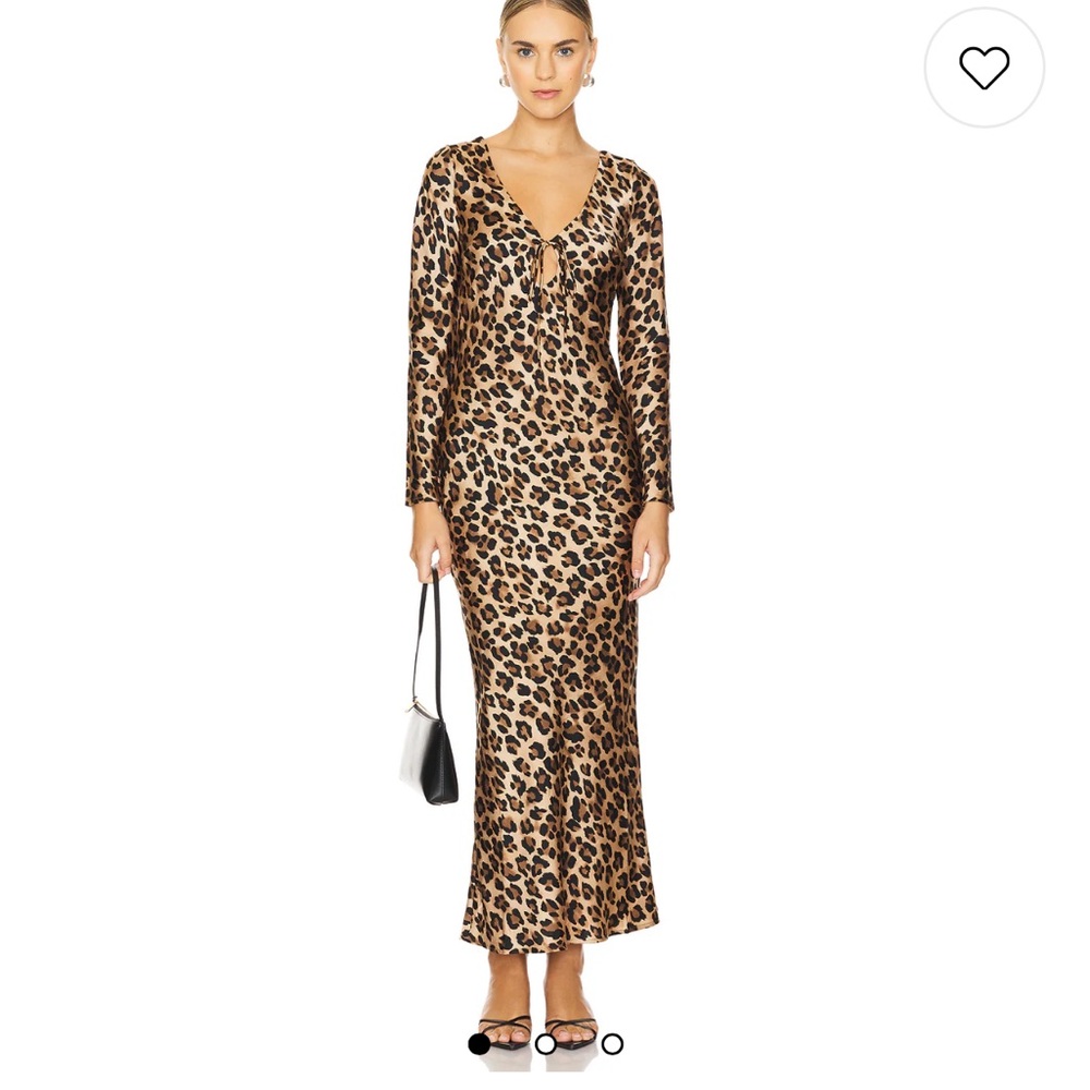 Leopard Print Long Sleeve Dress